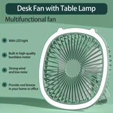 Usb Rechargeable Desk Fan With Led Light